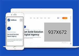 数字科技企业网站HTML模板下载 - 火火兔电子商城