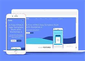 Bootstrap4手机APP网站模板源码 - 火火兔电子商城
