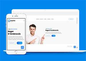 响应式个人简历主页HTML模板源码 - 火火兔电子商城