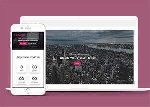 演讲会门票销售网站模板下载 - 火火兔电子商城