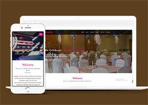 简洁国外婚礼策划网站模板 - 火火兔电子商城