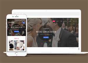 浪漫婚礼邀请展示网站模板下载 - 火火兔电子商城