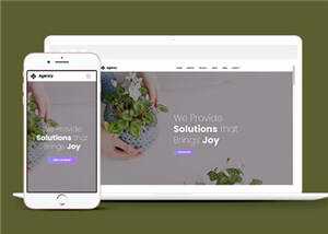 简约创意商业解决方案动态响应式网页模板下载 - 火火兔电子商城