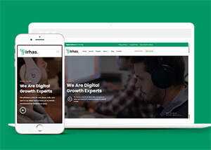 数字软件信息科技公司网站模板 - 火火兔电子商城