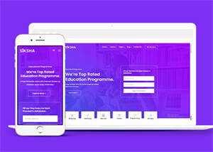 在线课程教育机构网站模板下载 - 火火兔电子商城