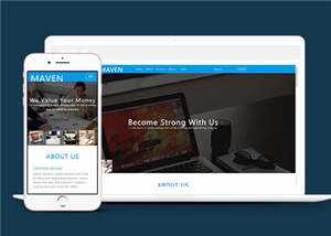 简洁企业咨询服务展示HTML网页模板下载 - 火火兔电子商城