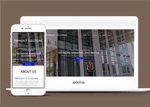 简约公司项目解决方案HTML网页模板下载 - 火火兔电子商城