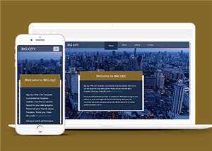 宽屏都市切换介绍响应式网页模板下载 - 火火兔电子商城