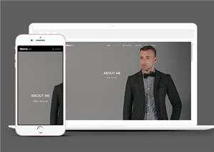 简约企业项目展示响应式网站模板下载 - 火火兔电子商城