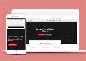 唯美休闲小清新网站模板下载 - 火火兔电子商城