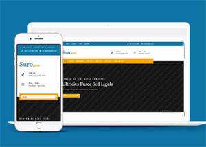 宽屏橙色手机应用设计网站模板 - 火火兔电子商城
