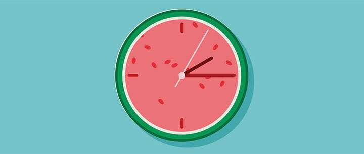 css3可爱卡通西瓜时钟动画特效 - 火火兔电子商城