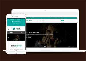 宽屏贫困儿童公益网站模板源码 - 火火兔电子商城