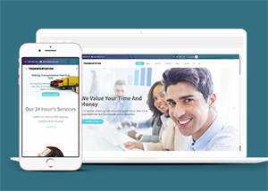 宽屏国际货运公司网站模板下载 - 火火兔电子商城