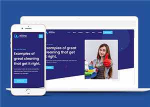 简约保洁公司网页模板源码下载 - 火火兔电子商城