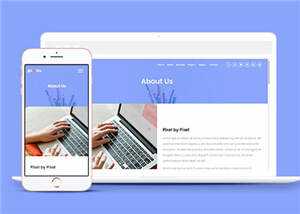简洁数字产品企业网站模板源码下载 - 火火兔电子商城