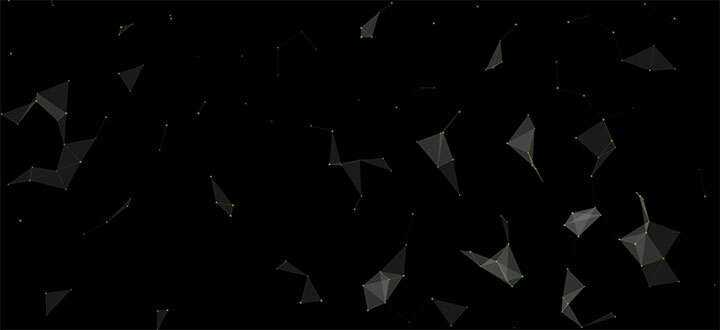 html5 canvas粒子组合三角形3D结构旋转动画特效 - 火火兔电子商城