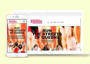 简洁跑步健身俱乐部类网站模板 - 火火兔电子商城