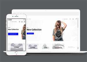 简洁高端时尚时装网店商城模板 - 火火兔电子商城