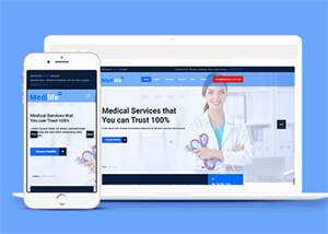 健康管理中心html5模板下载 - 火火兔电子商城