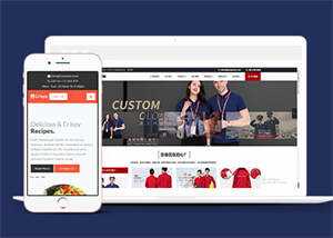 宽屏美食DIY制作网站模板下载 - 火火兔电子商城