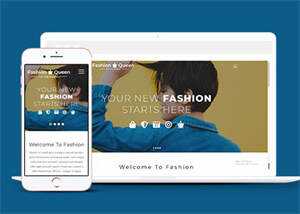 宽屏创意时尚服装网站模板下载 - 火火兔电子商城