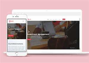 简洁投资管理公司网站模板下载 - 火火兔电子商城