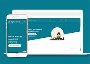 宽屏保险公司客户服务网站模板 - 火火兔电子商城