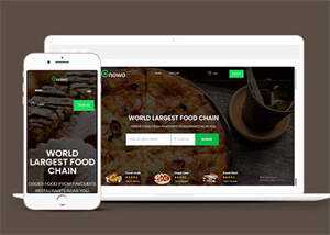 美食外卖订餐APP网页模板下载 - 火火兔电子商城