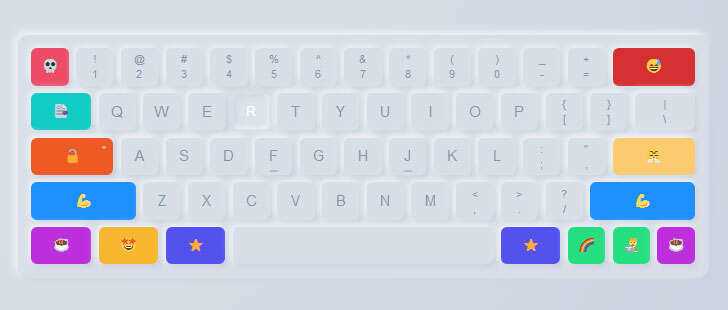 css3创意卡通虚拟键盘样式特效 - 火火兔电子商城