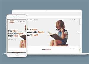 儿童书籍网上商店HTML5模板下载 - 火火兔电子商城