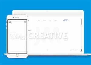 白色设计师个人作品集模板下载 - 火火兔电子商城