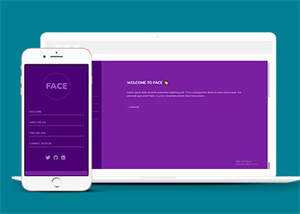 紫色全屏个人简历网页模板下载 - 火火兔电子商城
