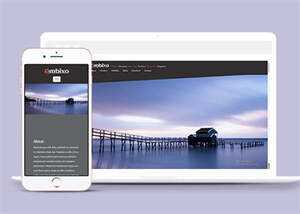 简洁背景视差装修案例展示模板 - 火火兔电子商城