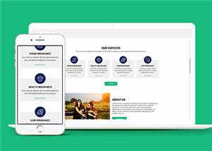 保险公司官方HTML网站模板下载 - 火火兔电子商城