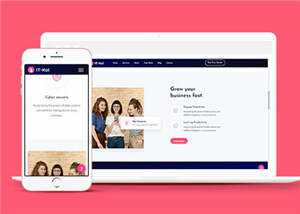 科技软件公司网页html模板下载 - 火火兔电子商城