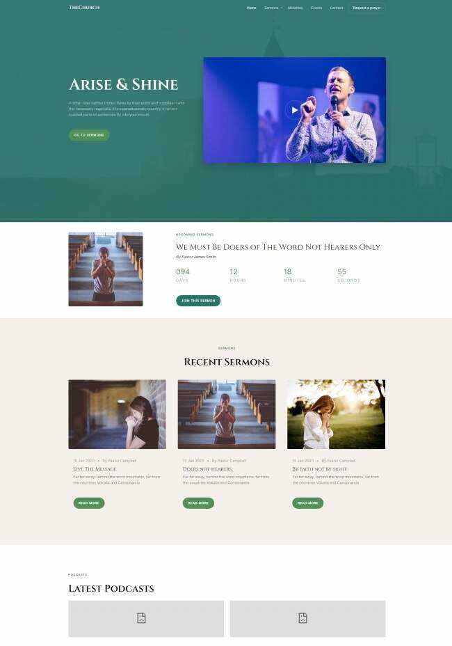 HTML5祈祷祷告线上网站模板 - 火火兔电子商城