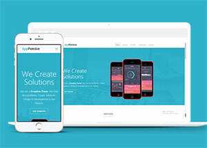 简洁通用手机app介绍展示网页模板 - 火火兔电子商城