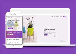紫色家居装饰公司网站模板下载 - 火火兔电子商城