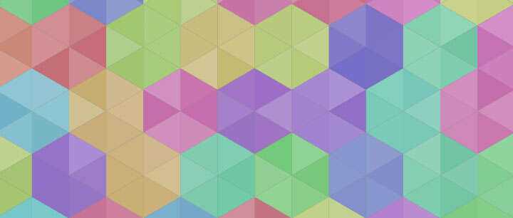 html5 canvas彩色六角菱形拼接背景图案特效 - 火火兔电子商城