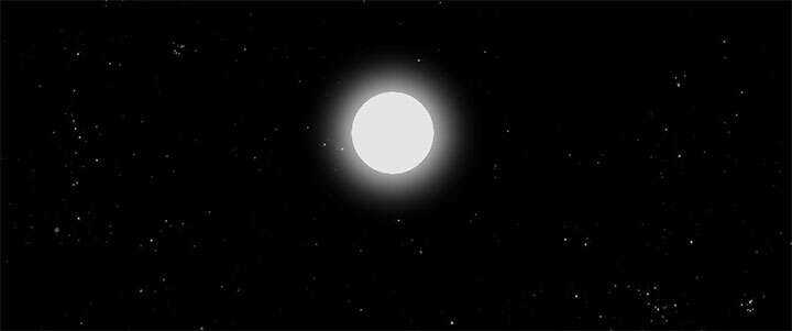 css3黑夜星空月亮发光星星闪烁动画特效 - 火火兔电子商城