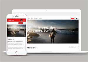 海上冲浪旅游项目网站模板下载 - 火火兔电子商城