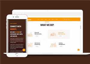 简约工业生产企业网站html模板下载 - 火火兔电子商城