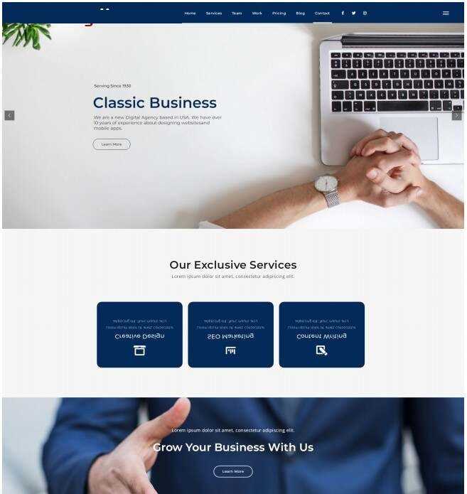 品牌设计数据营销机构网站模板 - 火火兔电子商城