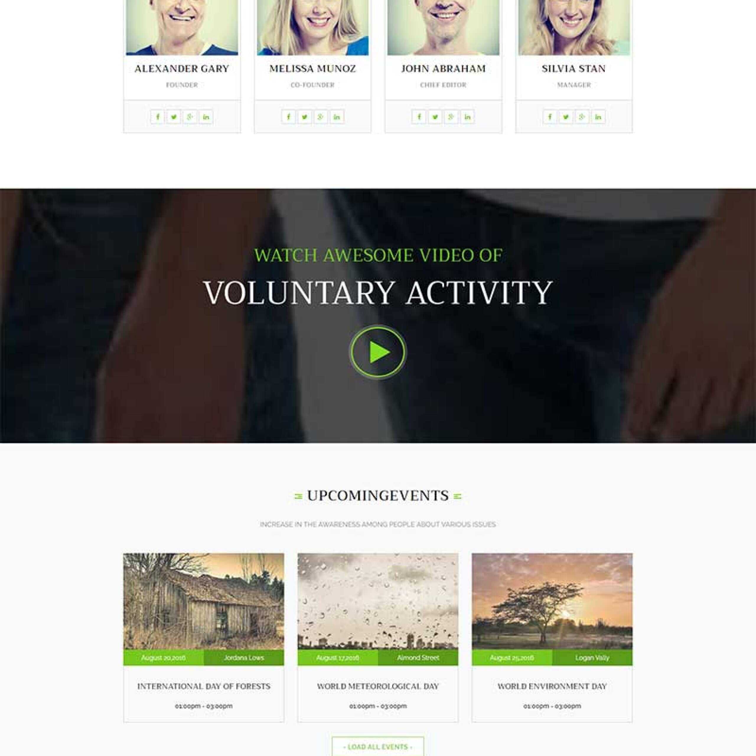 绿色环保公益网站html模板 - 火火兔电子商城