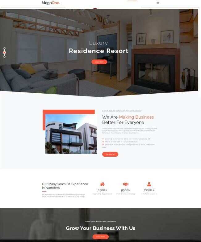 地产代理服务公司HTML5网站模板 - 火火兔电子商城