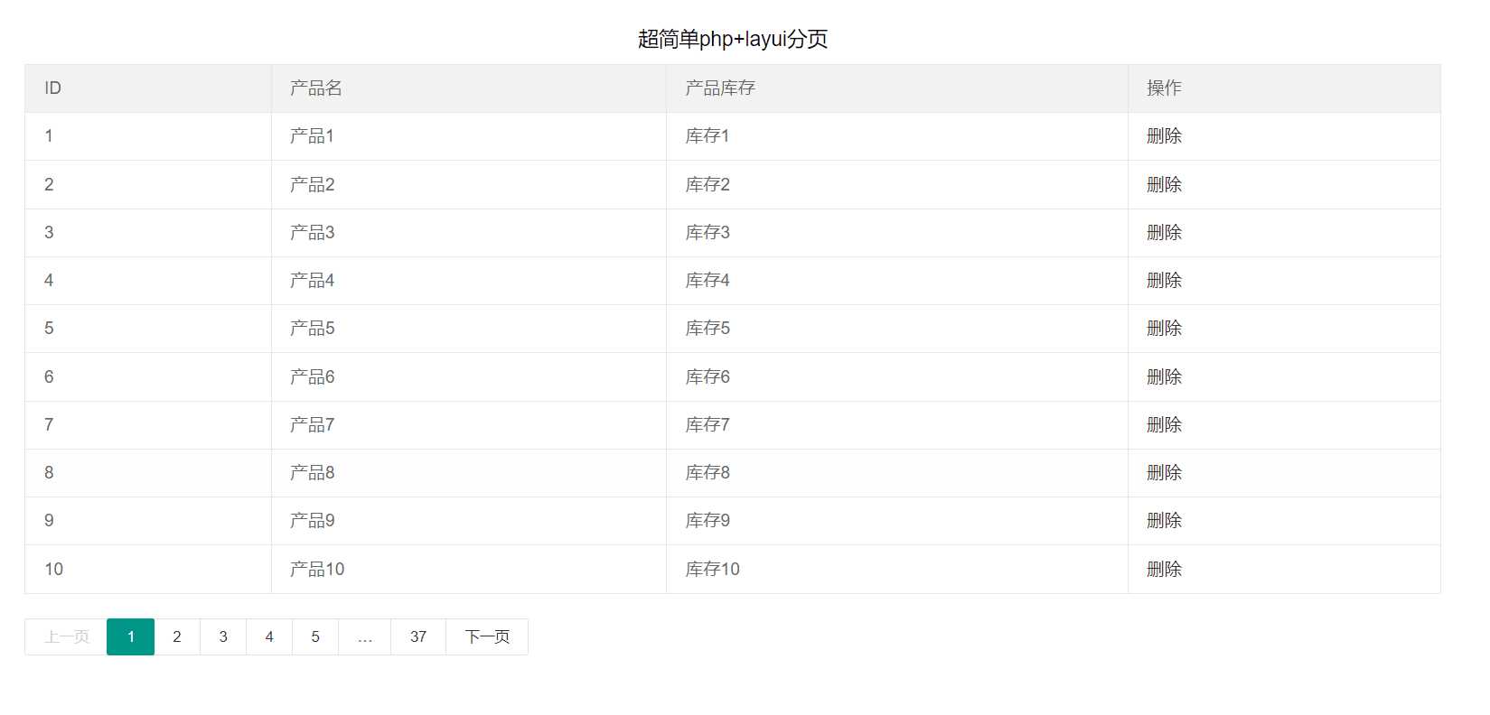 php7+layui超简单分页 - 火火兔电子商城