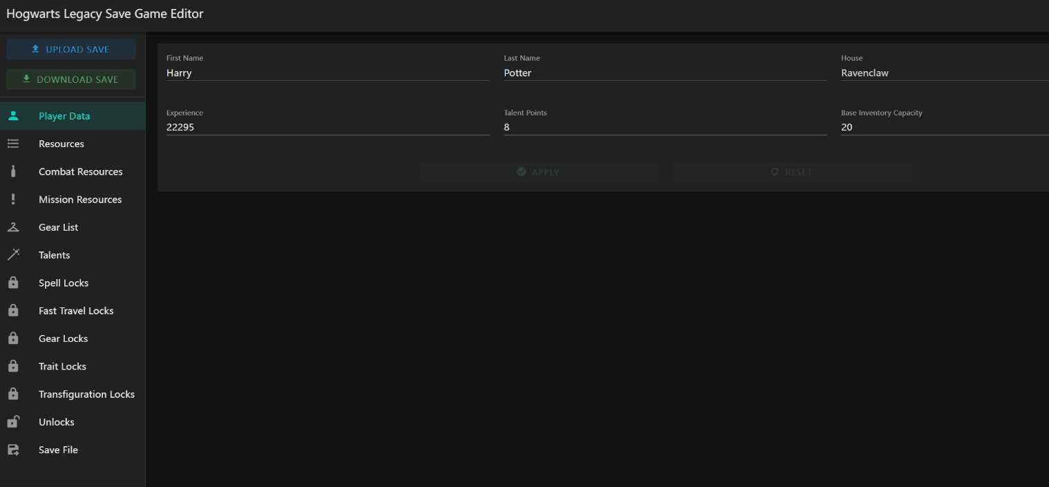 霍格沃茨之遗游戏存档编辑器1.7.1 - 火火兔电子商城