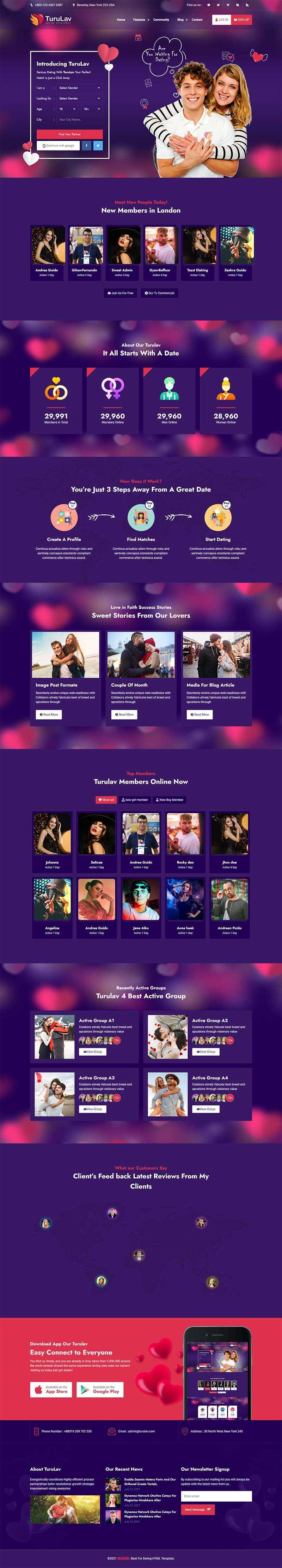 bootstrap交友社交平台响应式网站html模板 - 火火兔电子商城