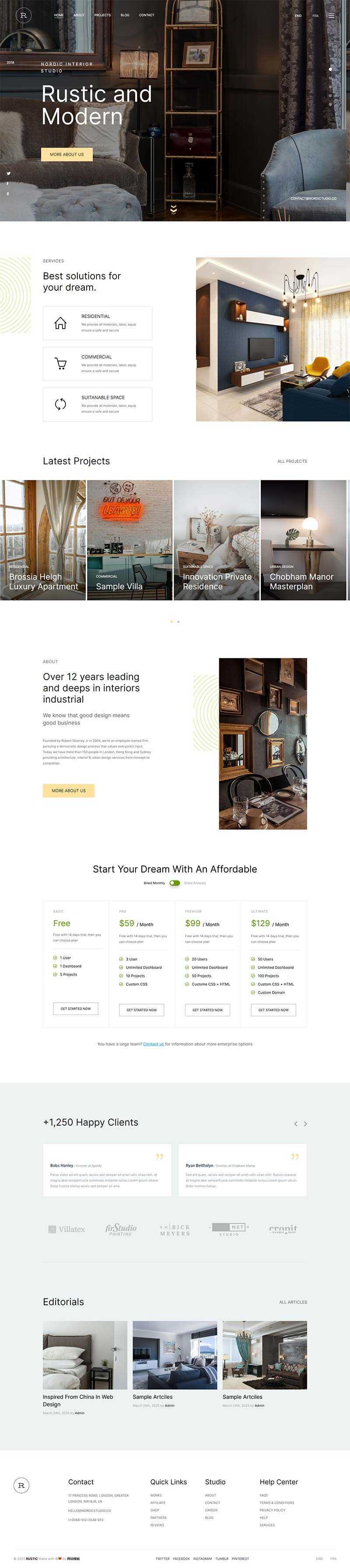 Bootstrap5多用途的企业展示网站html5模板 - 火火兔电子商城
